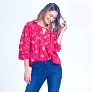 NWT Universal Thread Women's Long Sleeve Printed Woven Top  - Choose your Size